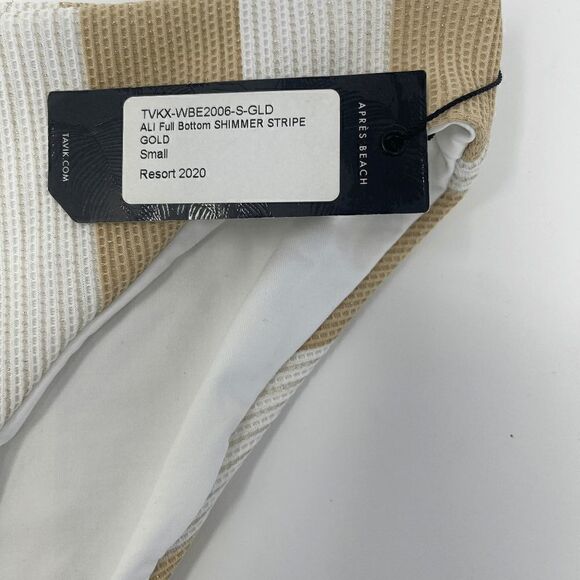 TAVIK Swimwear Ali Bottom Shimmer Stripe Sz S NWT - Picture 2 of 4